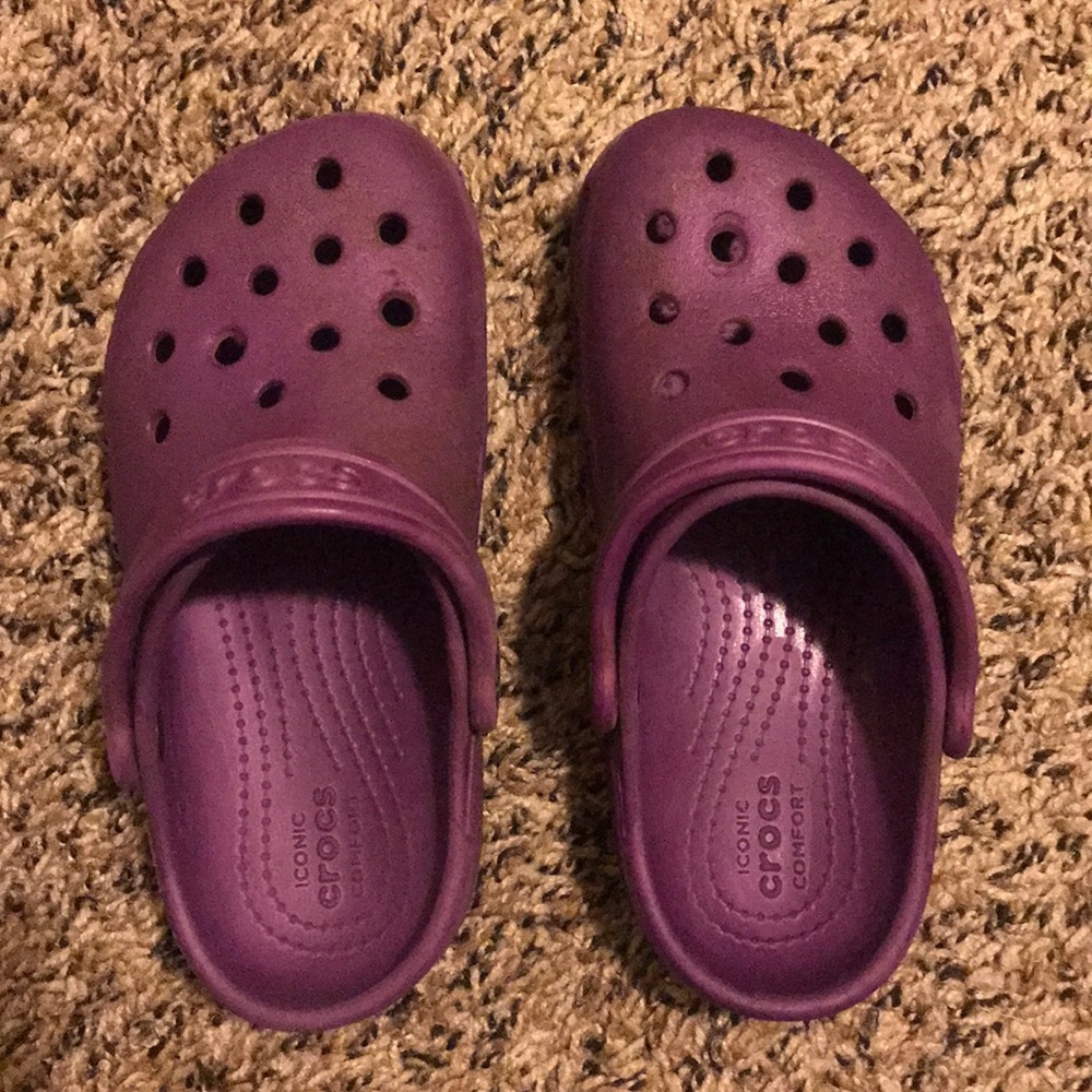 Kids Purple Crocs